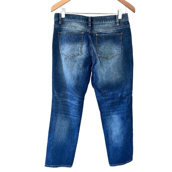 J.JILL Straight Fit Slim Boyfriend Stretch Denim Jeans 8 Petite‎ (E360) - Picture 2 of 7